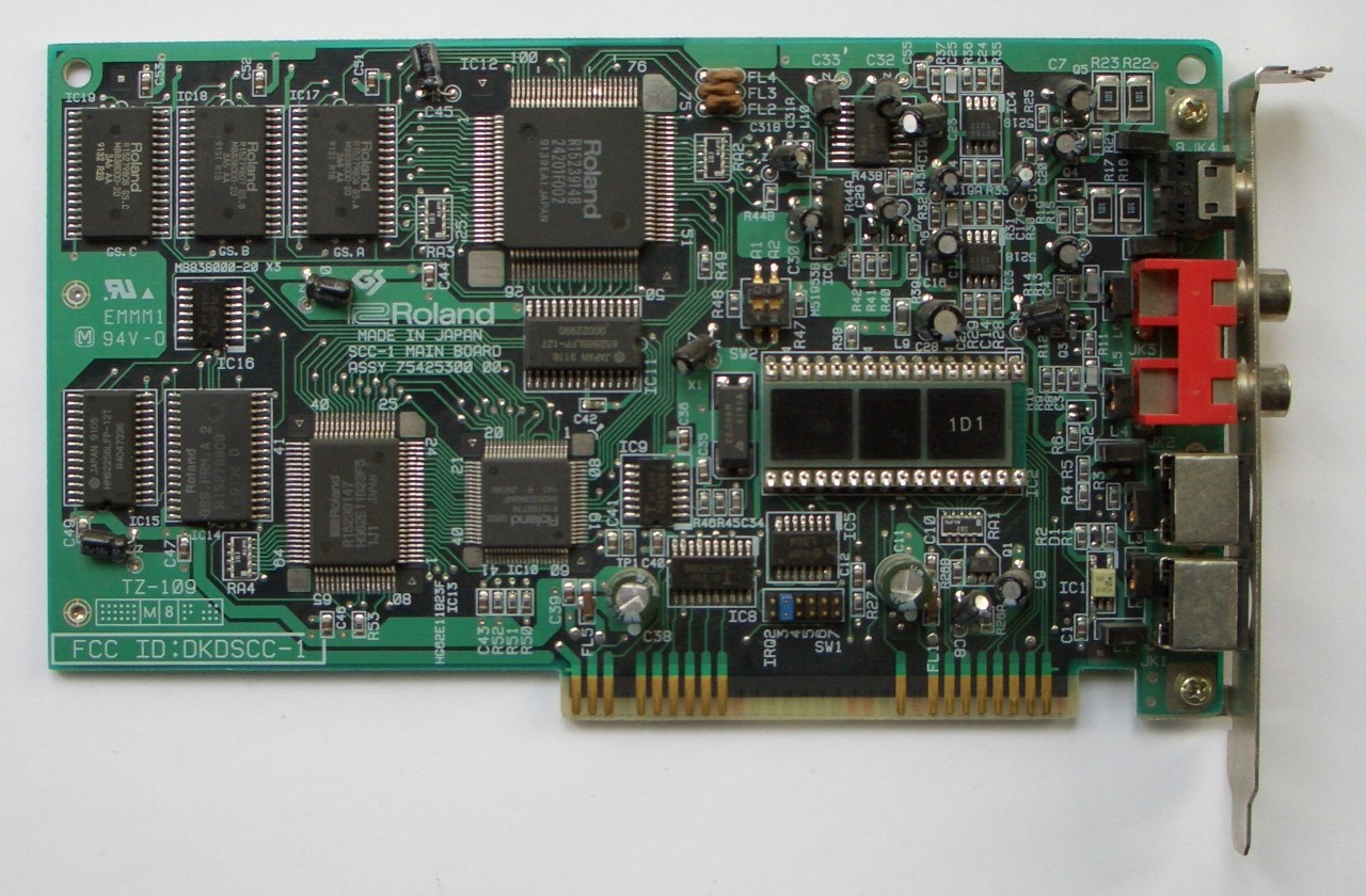 A Roland SCC-1 sound card. Source: Wikipedia